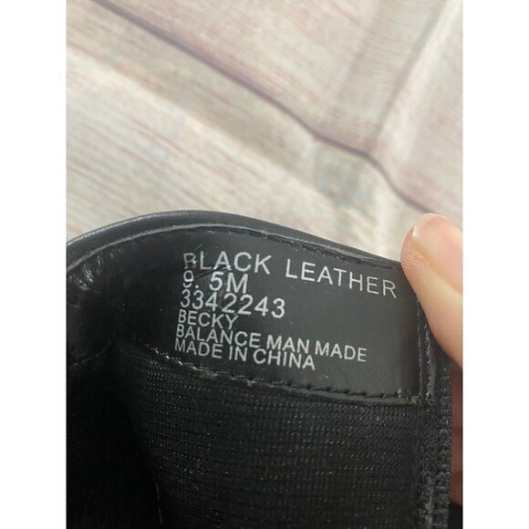 Coach And Four Black Leather Becky Women' Ankle Booties - 9.5M - Picture 12 of 14